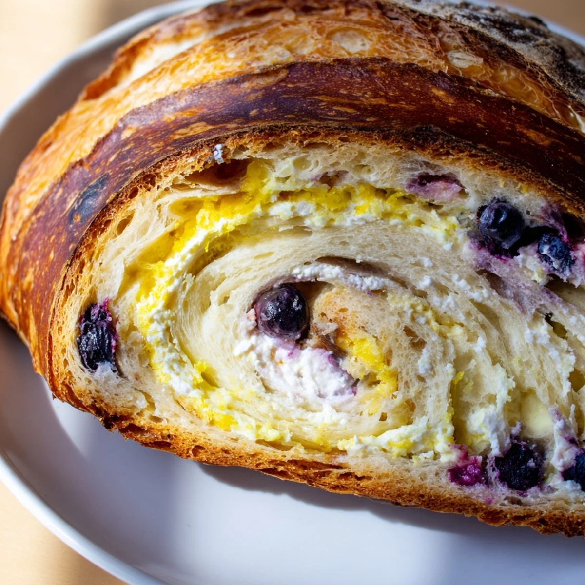 Blueberry Lemon Cream Cheese Sourdough