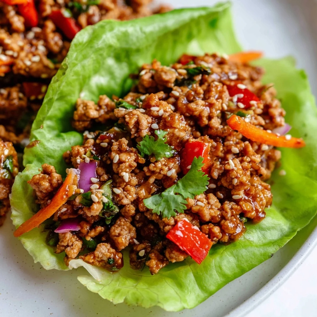 Healthy Ground Turkey Lettuce Wrap Bowls