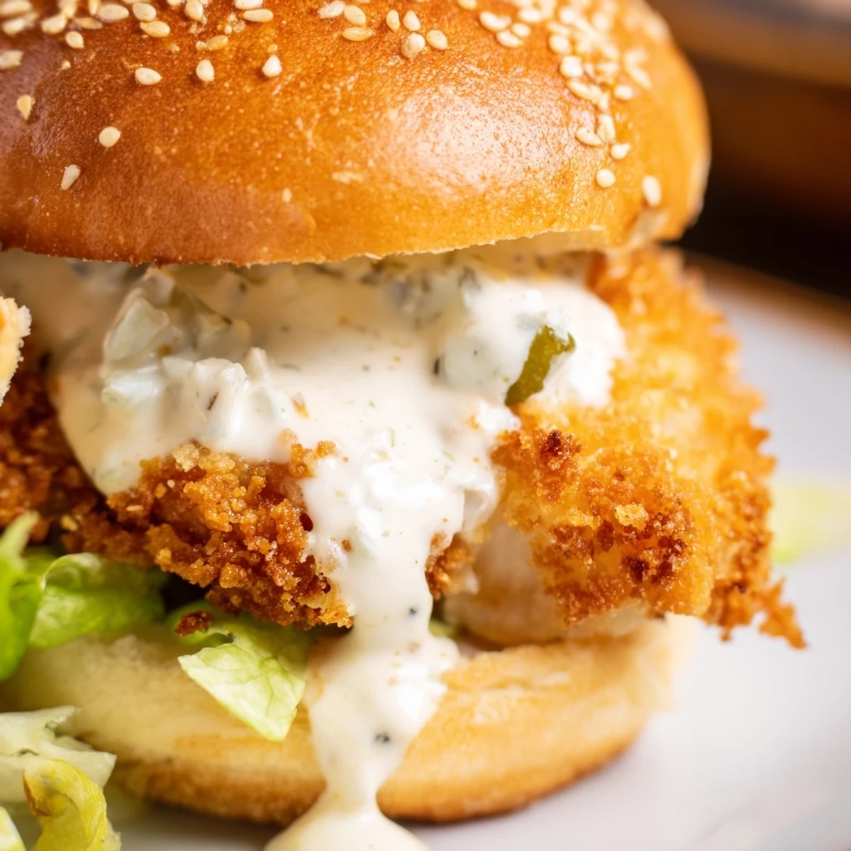 Crispy golden filet o fish sliders with melted cheese and creamy tartar sauce