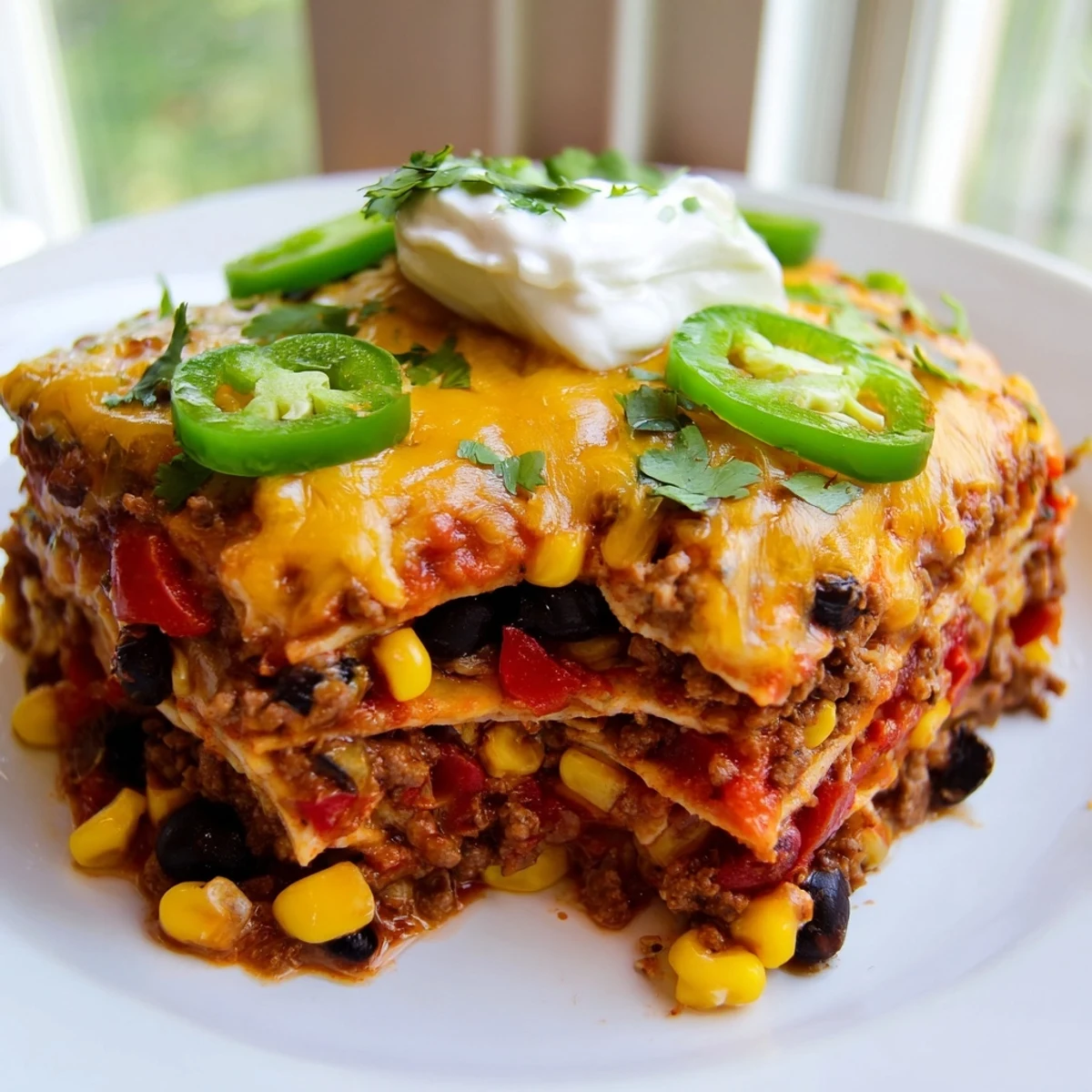 Mexican Lasagna Tortilla Beef