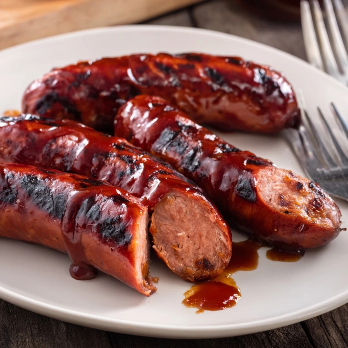 Grilled BBQ Sausage Recipe plated with toasted buns, tangy slaw, backyard vibes