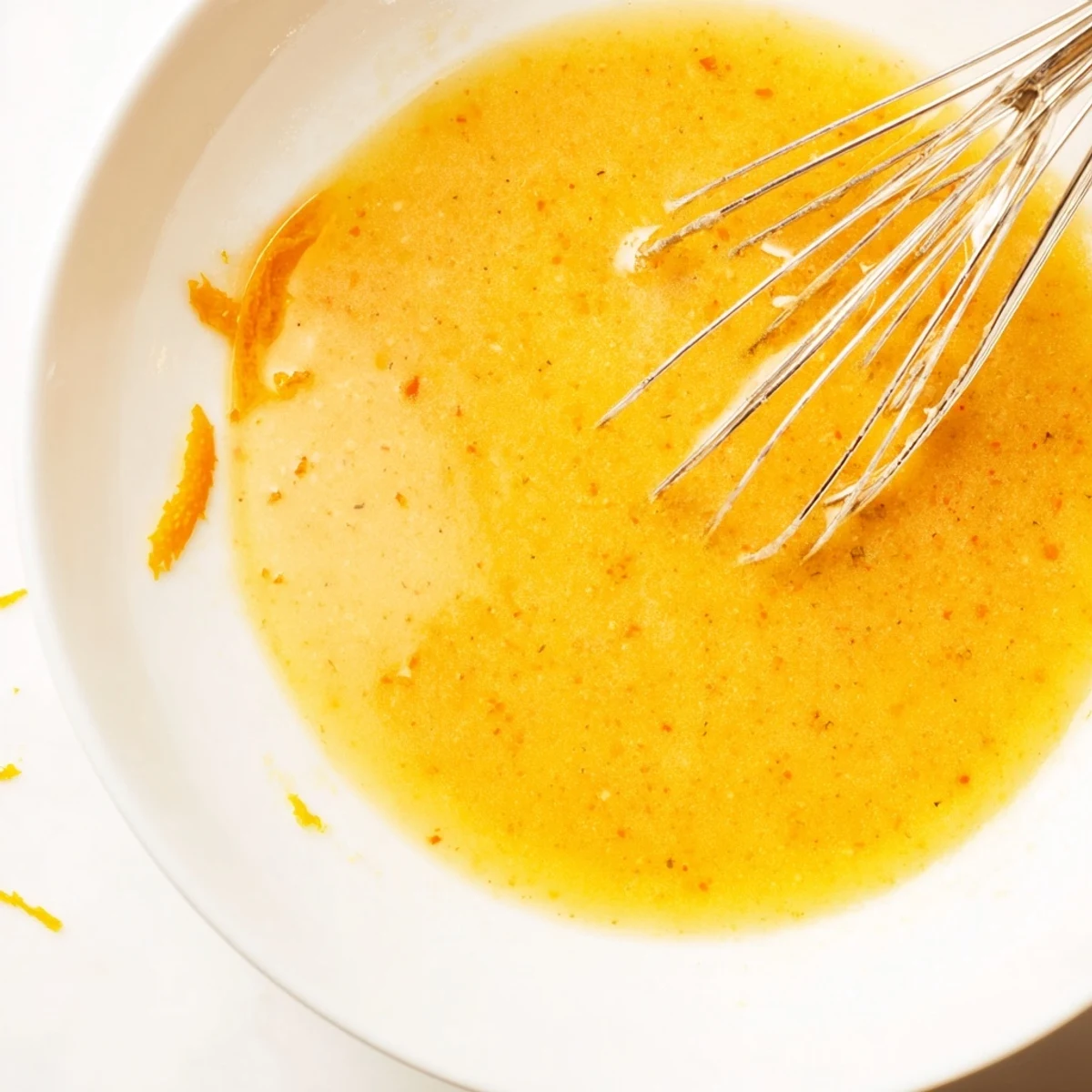Creamy Orange Vinaigrette tossed with grilled asparagus, bright tang and honeyed finish