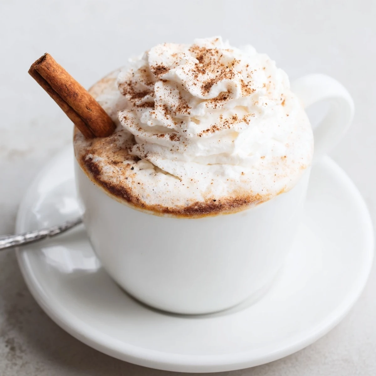 Cozy Winter Lattes served with cinnamon sticks and gingerbread cookies for sharing