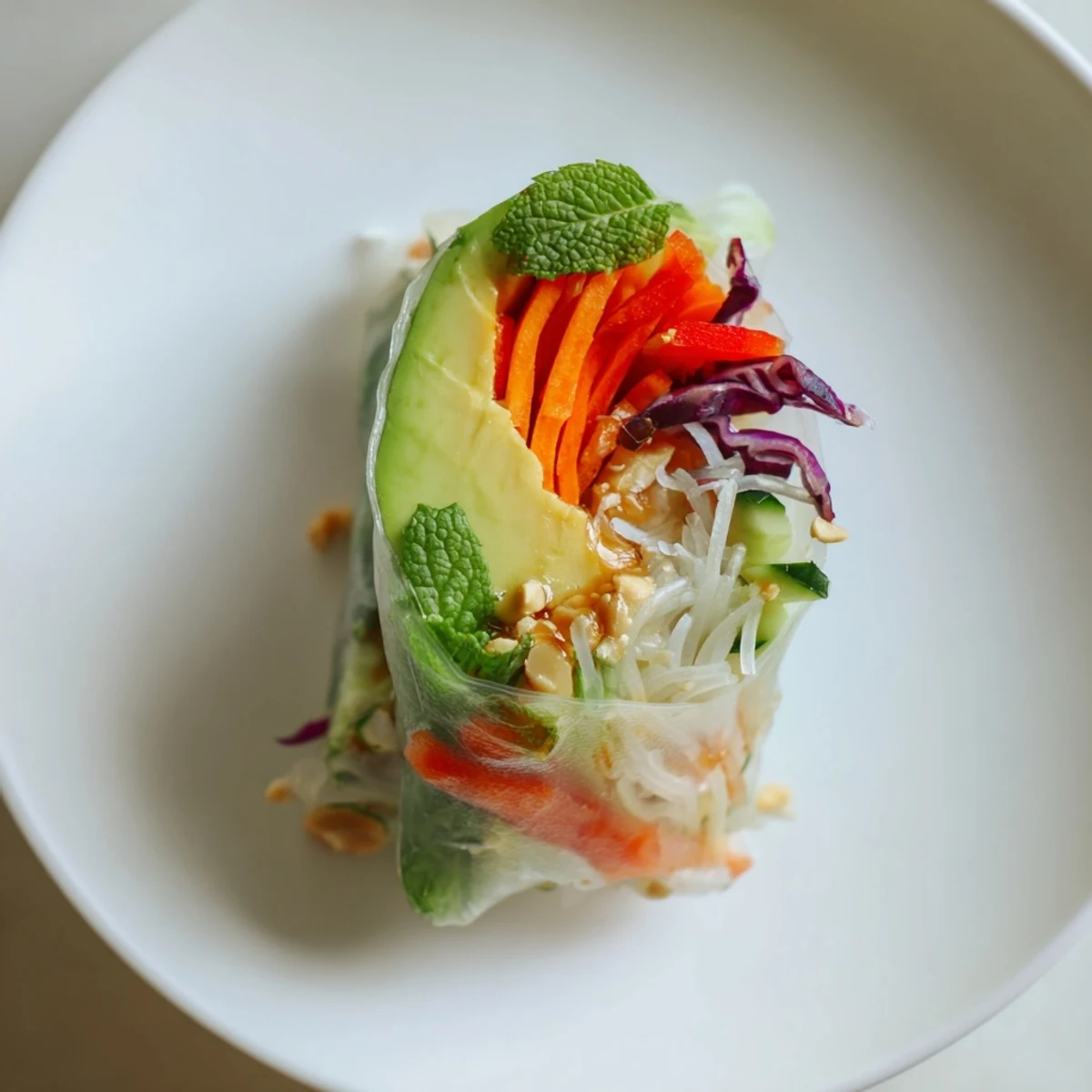 Gluten Free Vegetable Spring Rolls arranged on a platter with tangy dipping sauce.