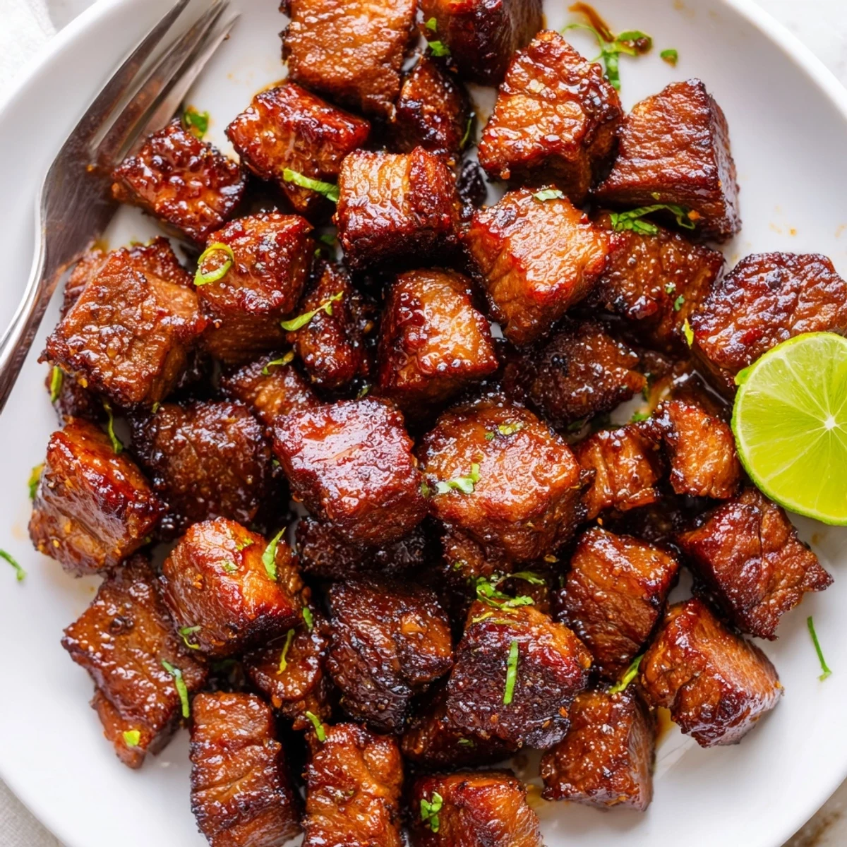 Sweet Spicy Jerk Style Beef Bites smoky caramelized crust, ready for dipping