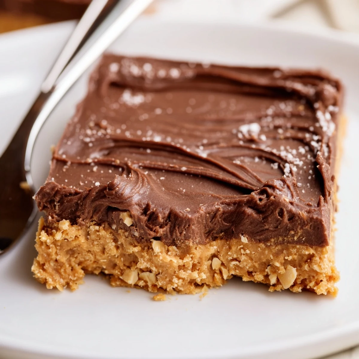 Homestyle Peanut Butter Bars chilled and cut into squares, rich nutty aroma