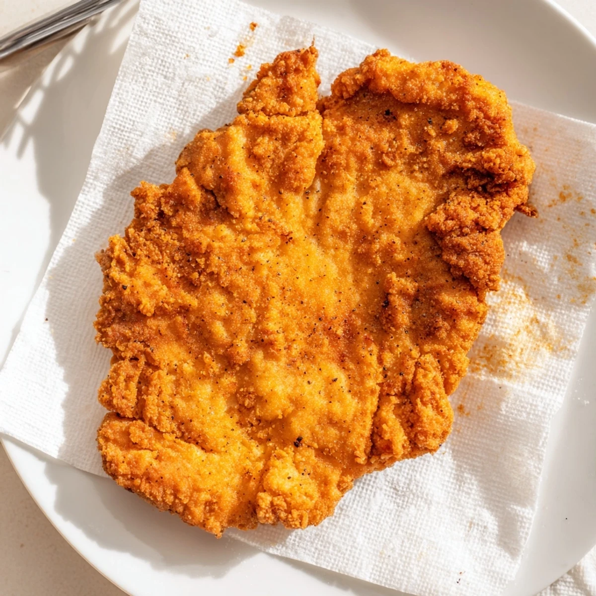 Fried Chicken Breast with golden, crunchy crust and juicy interior