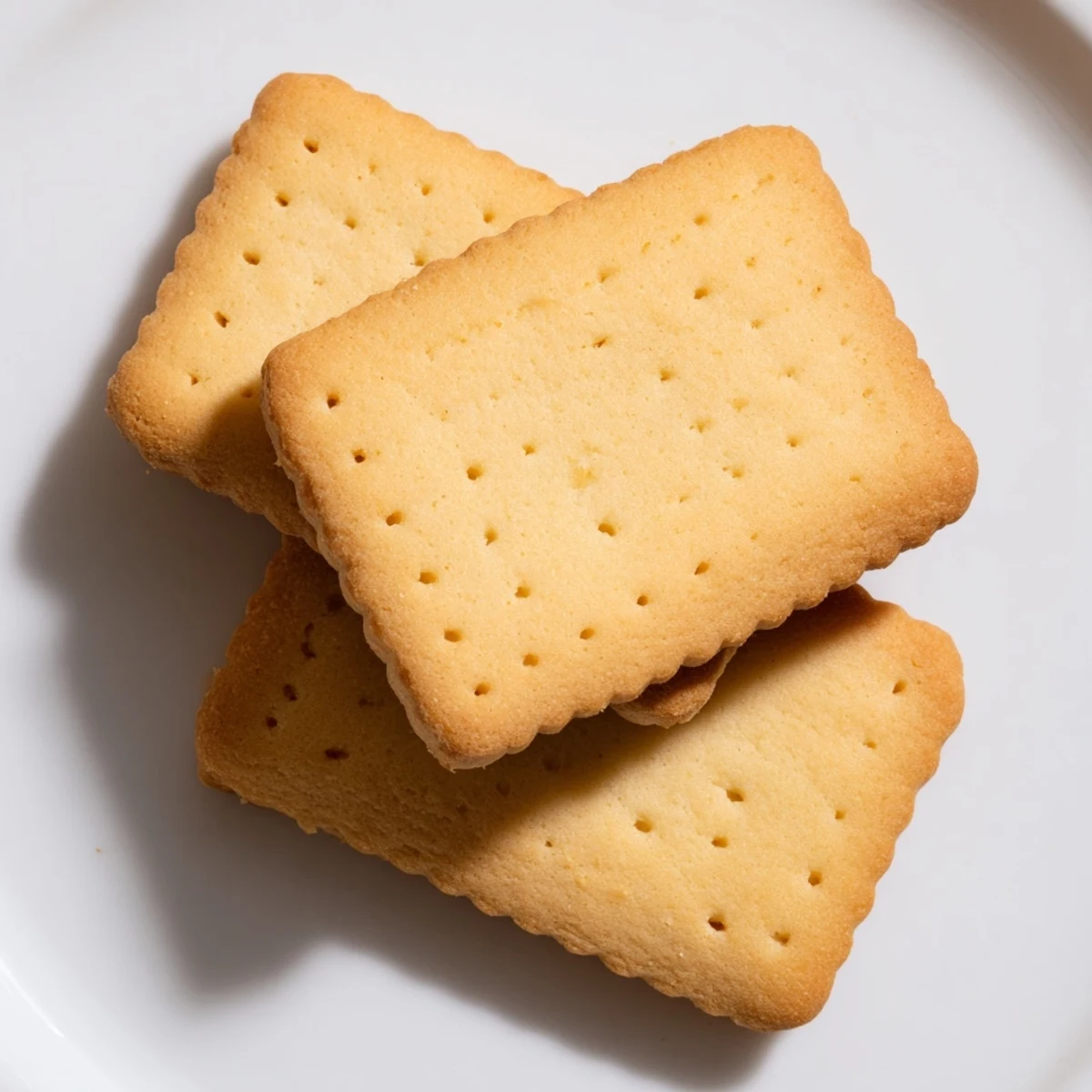Golden petit beurre cookies cooling on a wire rack after baking