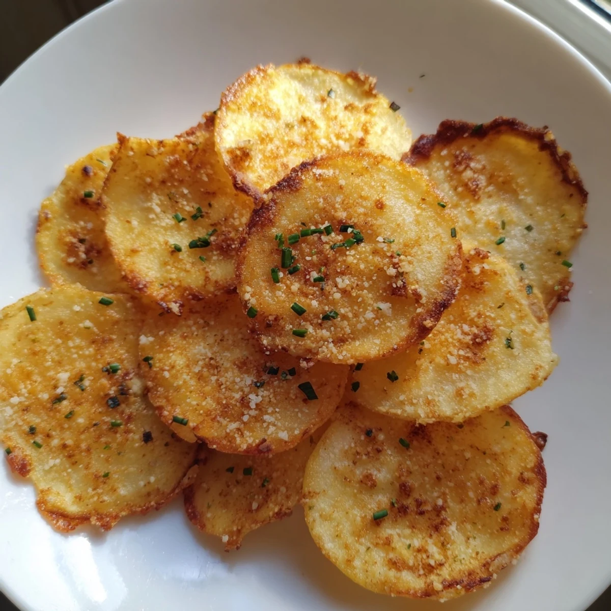 Crunchy baked cottage cheese chips arranged on a rustic white serving plate alongside guacamole