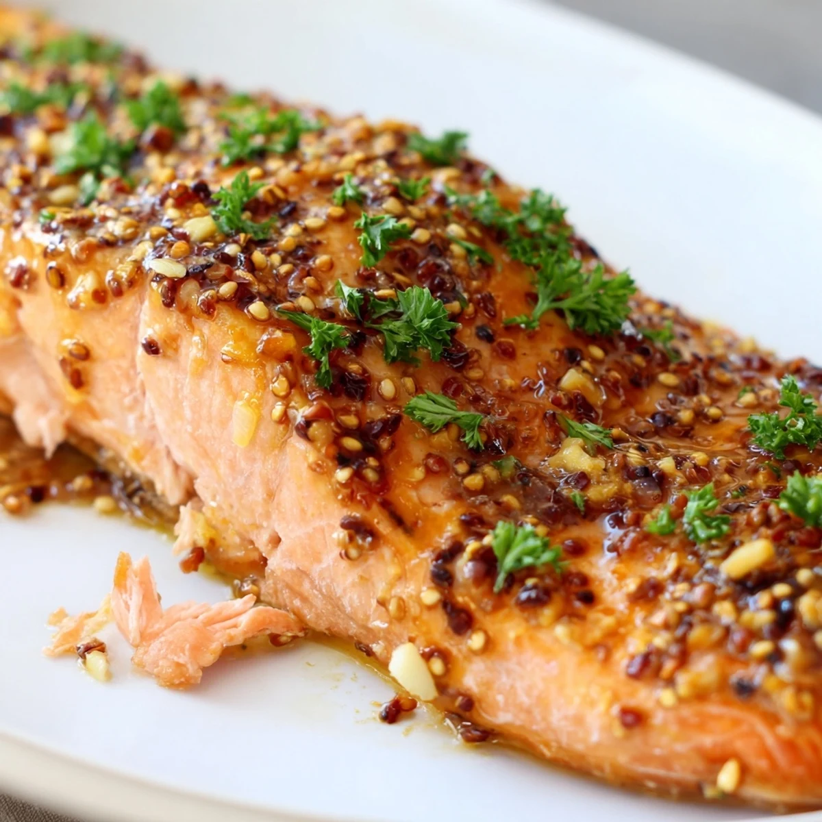 Baked Honey Mustard Salmon