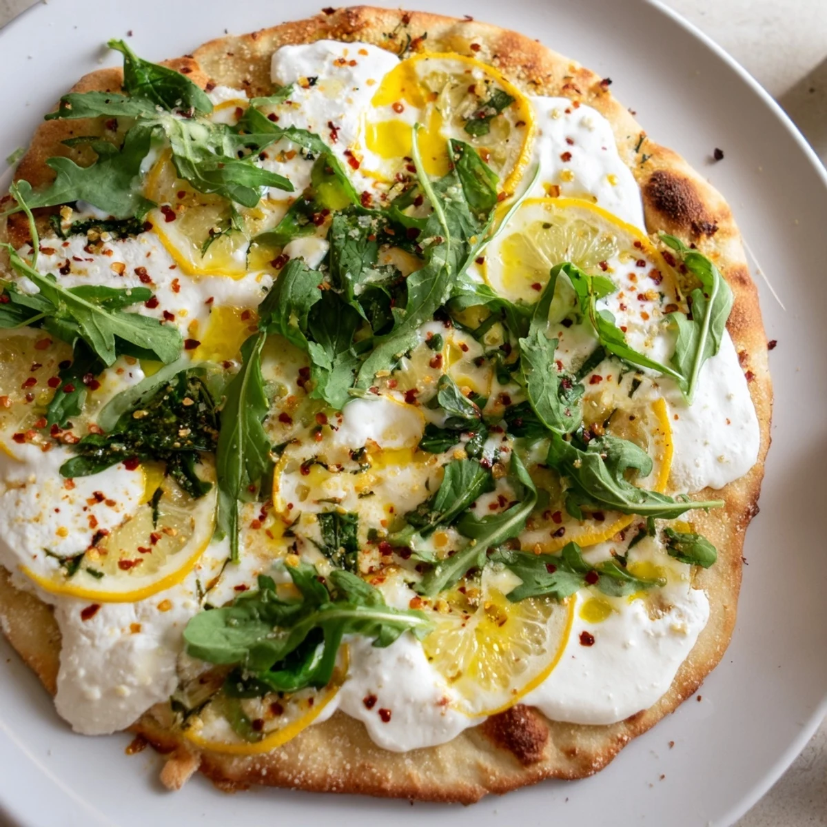 Zesty Summer Lemon Pizza with golden crust, bubbling cheese, and bright lemon slices
