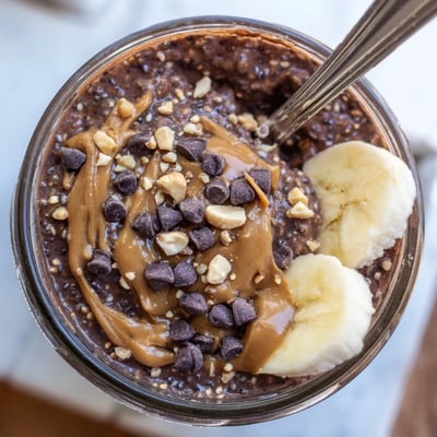 Chocolate Peanut Butter Overnight Oats