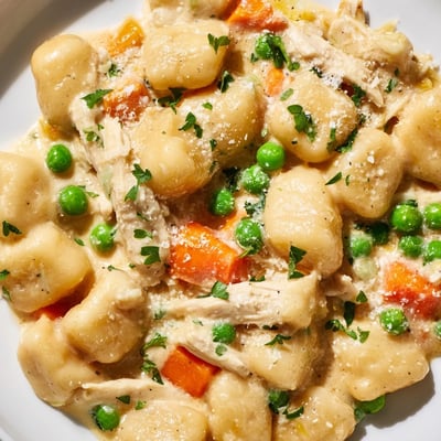 One Pot Gnocchi Chicken Pot Pie