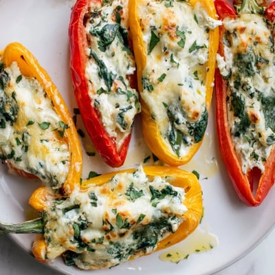 Ricotta Stuffed Bell Peppers