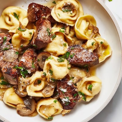 Garlic Steak Tortellini